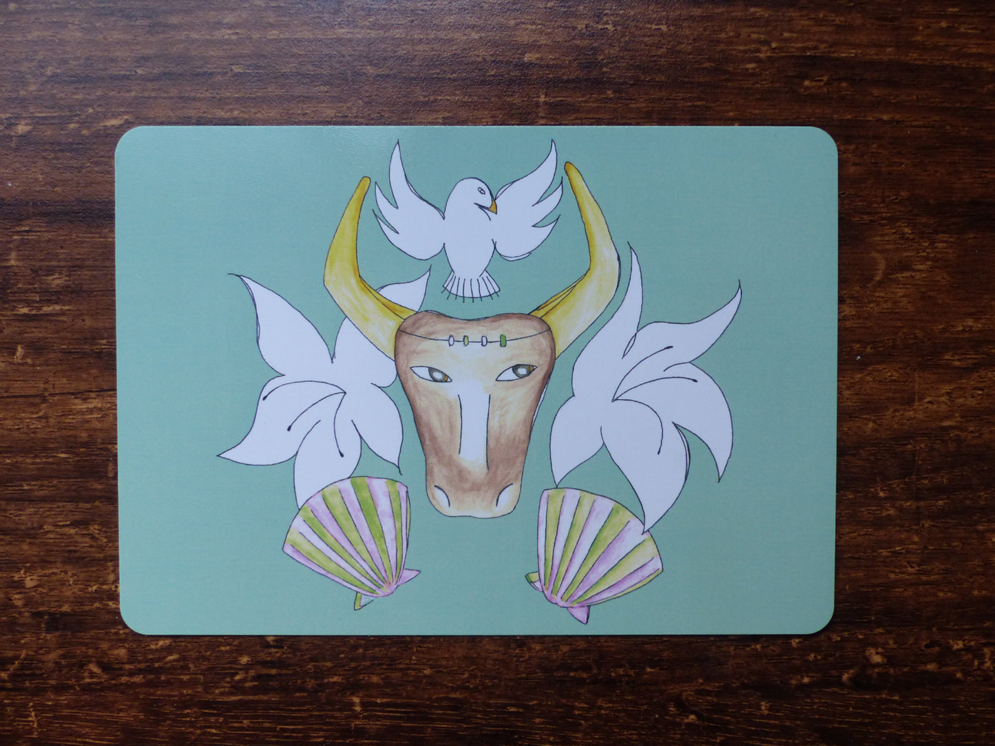 Carte postale Taureau harmonieux