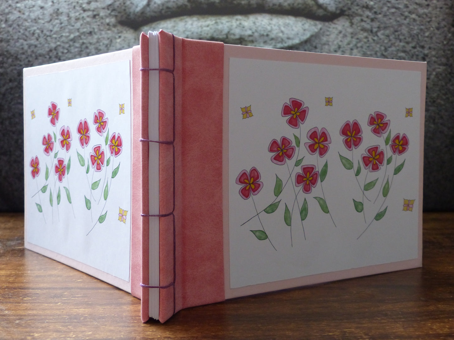 Carnet Fleurs dans le vent