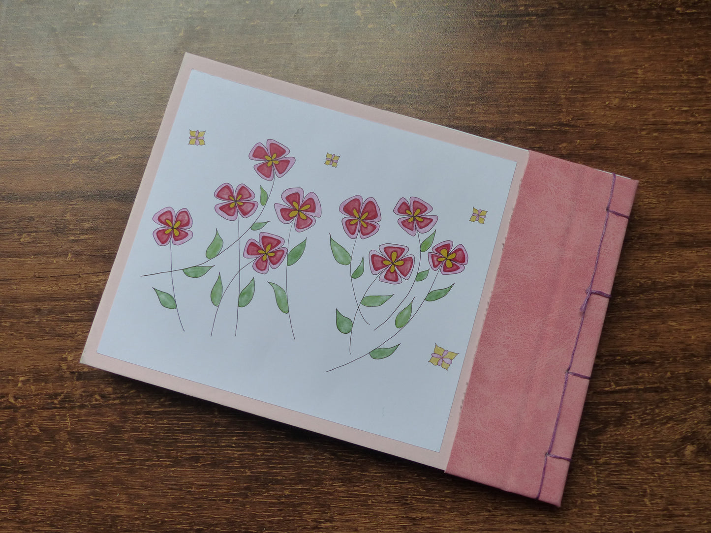 Carnet Fleurs dans le vent