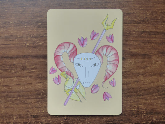 Carte postale Bélier étincelant