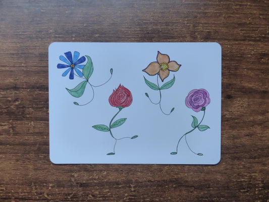 Carte postale Fleurs qui dansent