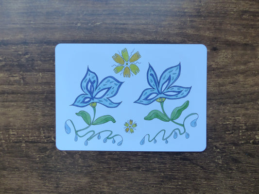 Carte postale Fleurs en élévation