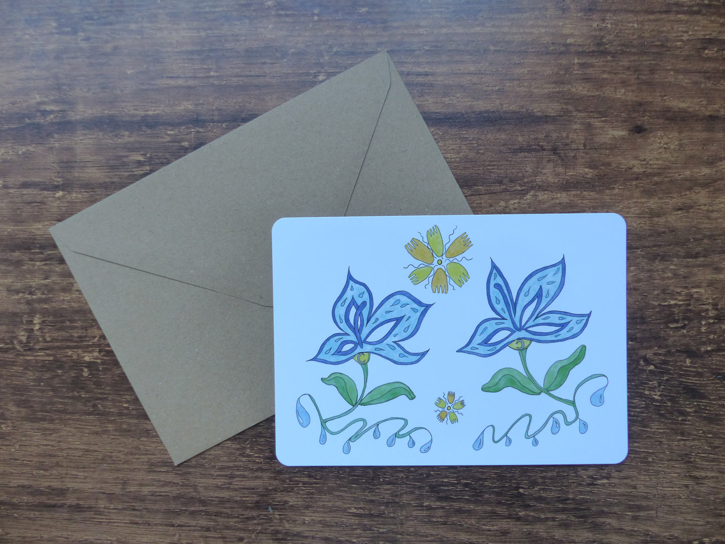 Carte postale Fleurs en élévation